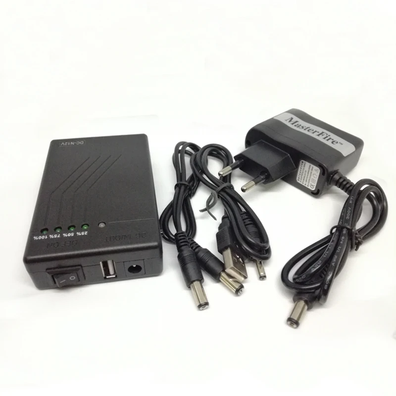 MasterFire 3 шт./лот DC 12 В/3800 мАч USB 5 В/5600 мАч литиевая батарея перезаряжаемые батареи пакет для камеры видеонаблюдения