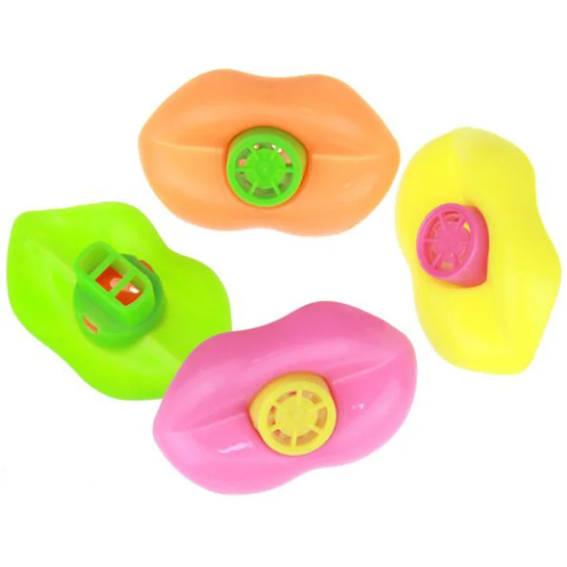 

15 Pcs/set Kawaii Plastic Lip Whistles Pinata Fillers Kids Birthday Decoration Party christmas party toy Supplies Gift Toys