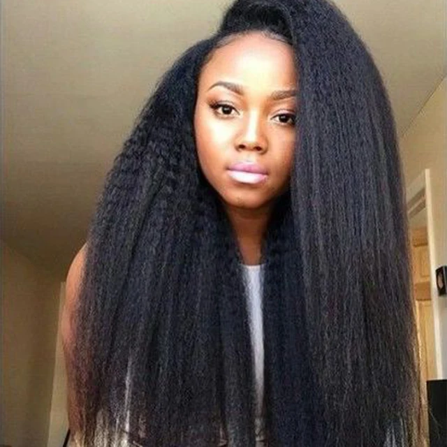 Buy Free Shipping Coarse Yaki Glueless Full Lace Human