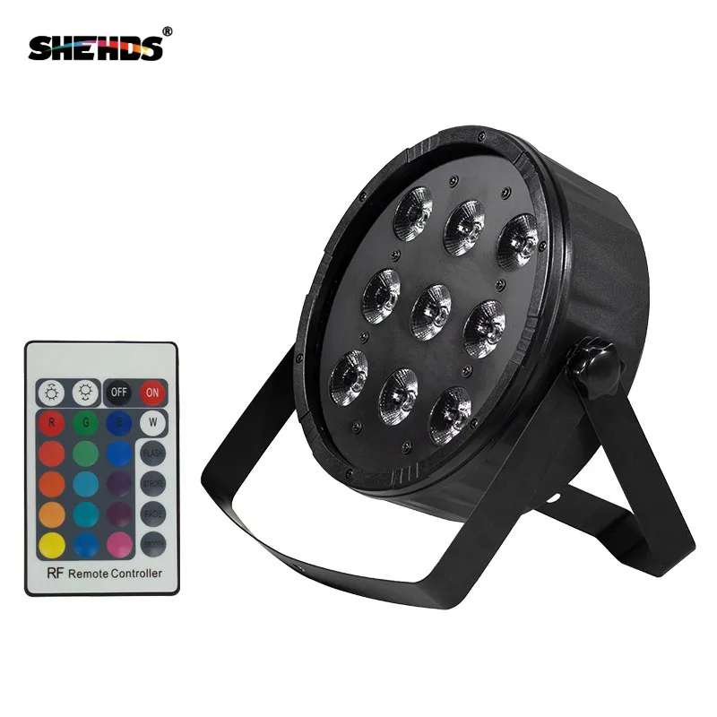 

(2pcs) Remote control FREE shipping 9x12W LED Flat SlimPar Quad Light RGBW 4in1 LED Flat SlimPar Quad Can With DMX512 Flat DJ