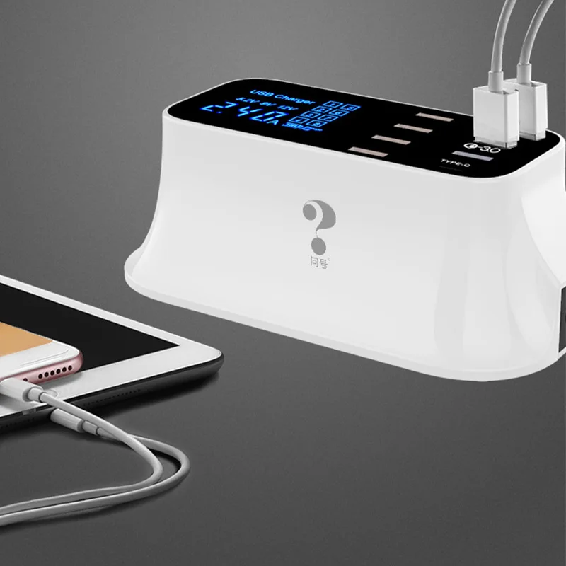 Быстрая зарядка телефона планшета 8 портов USB 3 0 Смарт Type C зарядная станция со