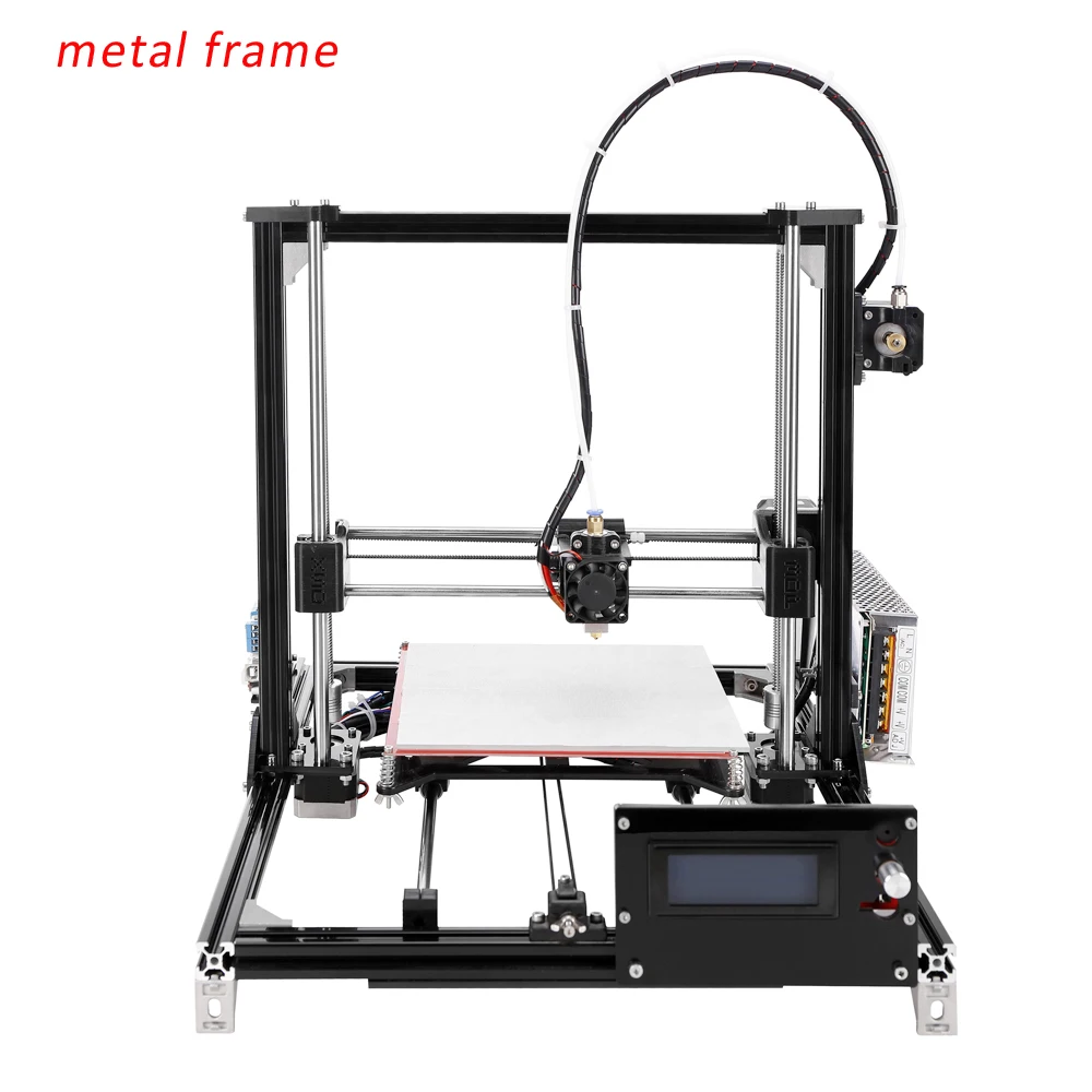 High quality 3D Printer 3D Printer DIY Kit ABS PLA filament printer with 2GB SD card LCD 2 rolls Filament for Free