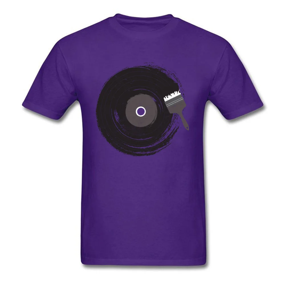  Men's T-Shirt Art of Music Party Tops Shirts Cotton Round Neck Short Sleeve Design Tee-Shirt Thanksgiving Day Art of Music purple