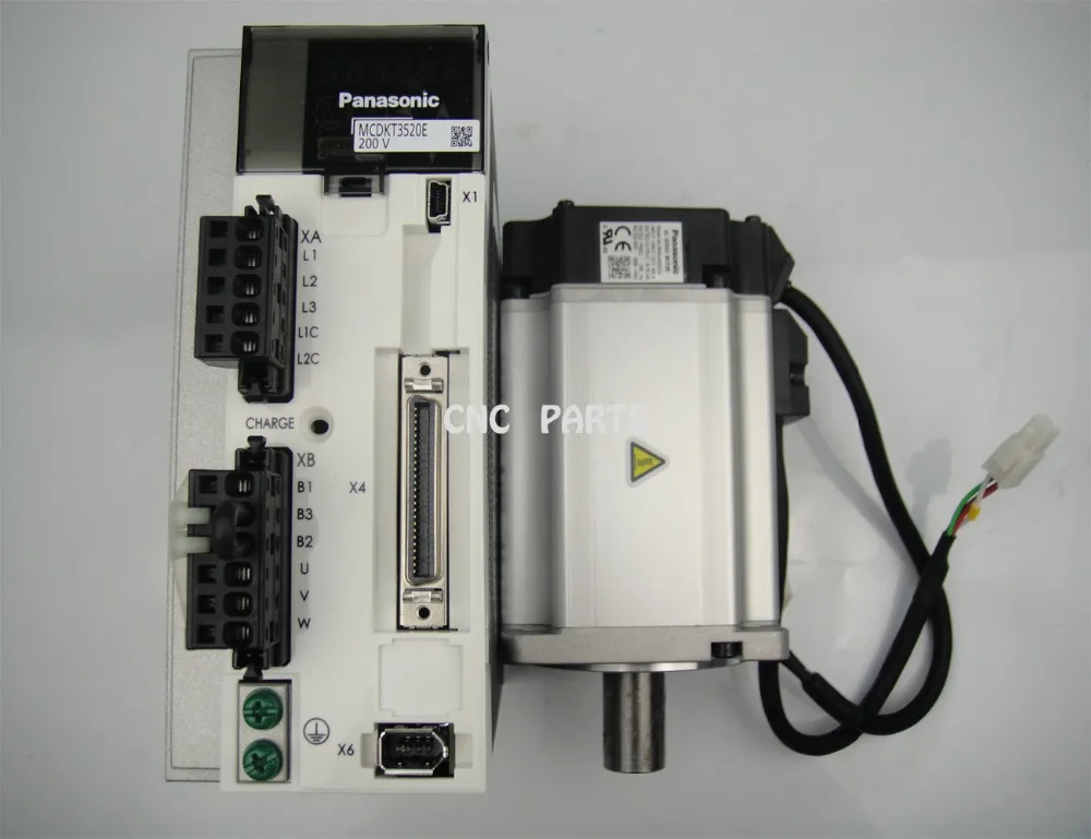 1 комплект 750 Вт PANASONIC Серводвигатель MHMJ082G1U + MCDKT3520E|Запчасти для