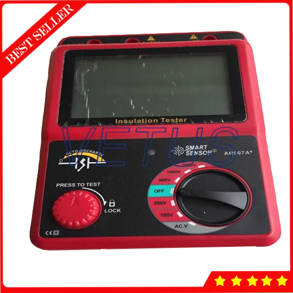 

AR907A Professional Digital 100-2500V Insulation Resistance Tester 30~600V AC DC voltage test Megohmmeter Voltage Tester