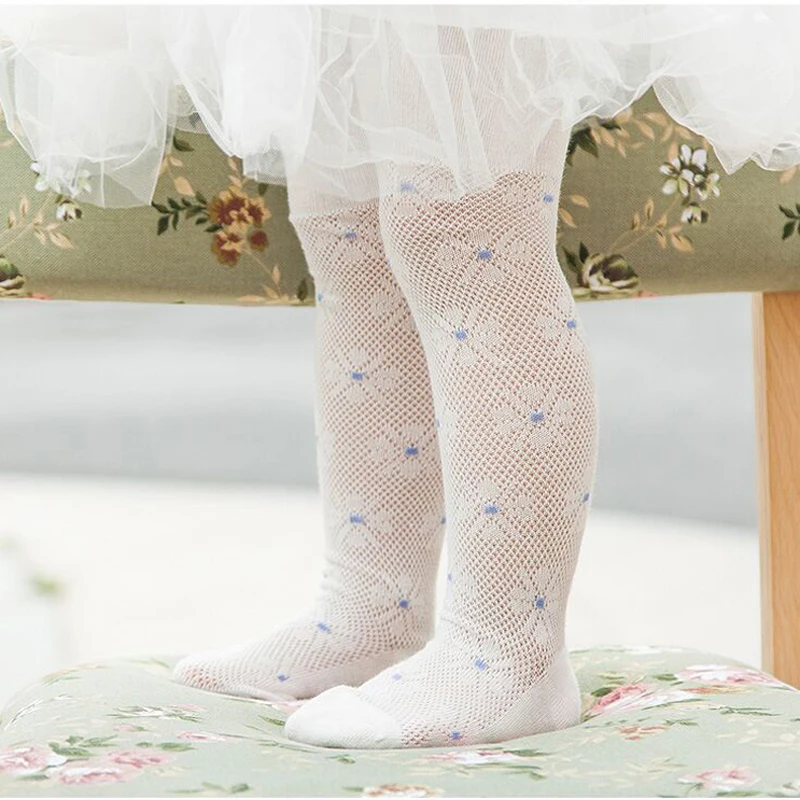 Lovely baby girl tights cotton breathable stocking for girls newborns