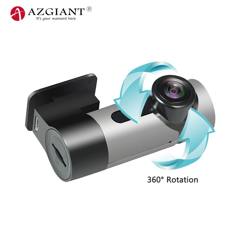 AZGIANT камера Автомобильный видеорегистратор с поворотом на 360 градусов Панорама