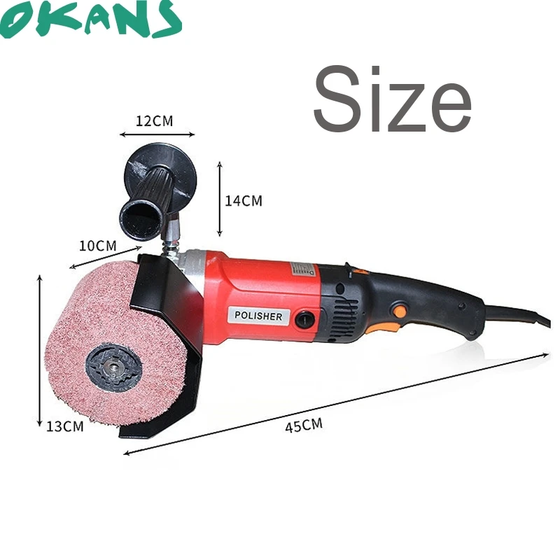 

220V/110V 1400W Pneumatic Wire Drawing Machine Portable Air Brushed Drawing Grinder Metal Polisher Polishing Machine