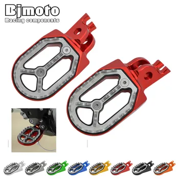 

Bjmoto CNC Motorcycle Footrest Footpeg Rests Pedal For HONDA CFR250X/R 2004-2015 CRF450X/R 2002-2015 CR125/250 2002-2008 CRF150R
