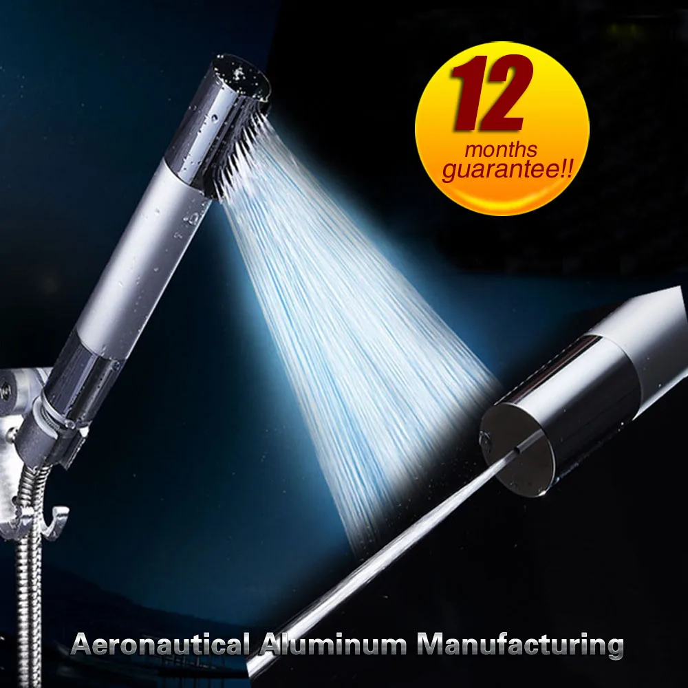 

head shower Pressure Rain Pulse Spray Gun Super Supercharged bathroom shower head Detachable Washable water adjustable