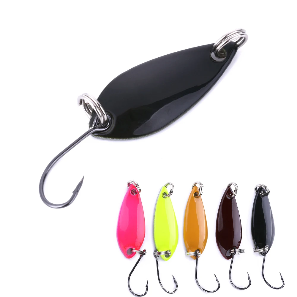 New Wobblers 2.6g 30mm Trout Spoon Lure 1pcs Metal Bait Fishing Lure