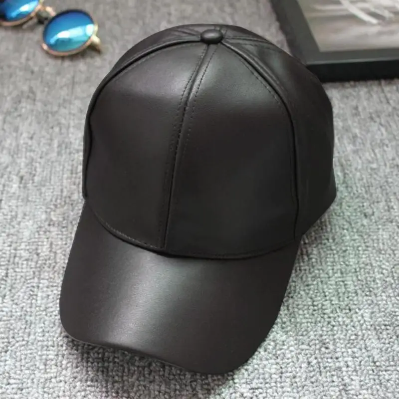 

Unisex PU Leather Baseball Cap Men Women Adjustable Snapback 2018 Hot Sale Outdoor Sport Hats Caps Wholesale Price