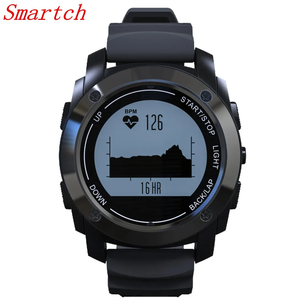 

Smartch S928 GPS Outdoor Sports Smart Watch IP66 Life Waterproof with Heart Rate Monitor Pressure for Android4.3 IOS 8.0 above
