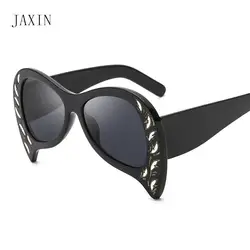 JAXIN Модные женские солнечные очки бабочка личность тенденция дизайн бренда солнцезащитные очки женские современные милый солнечные очки
