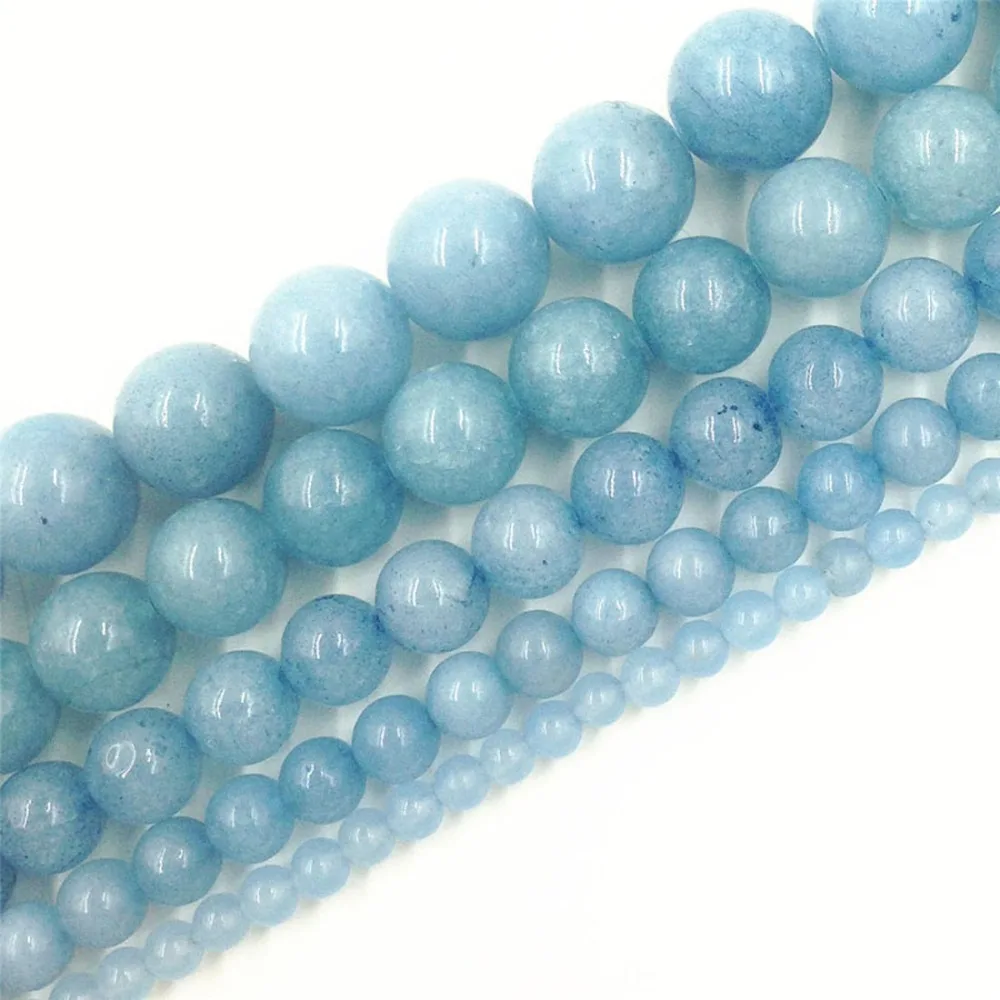 

LNRRABC AAA+ New Arrival Blue Stone Crystal Beaded for Jewelry Making Accessories 4/6/8/10/12MM