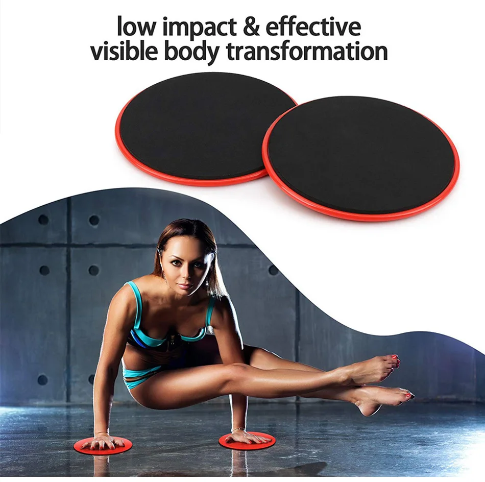 WorthWhile 1 Set Gym Fitness Core Sliders Gear On Carpet Hardwood Floors Home Abdominal Exercise Equipment Workout Accessories