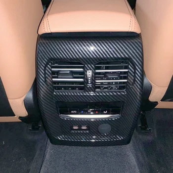 

Car Styling Interior Armrest Rear Air Outlet Diffuser Vent Trim 1pcs Carbon Fiber Color For BMW 3 Series G20 2018 2019