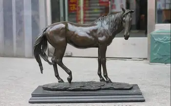 

Western Classic Pure Bronze Marble Colt Horse Furniture Decor Art Sculpture