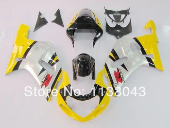 

Silver/Yellow 100%NEW fairing for SUZUKI GSXR600 GSXR750 K1 01 02 03 GSXR600 750 01-03 GSX-R600 750 2001-2003 body kit