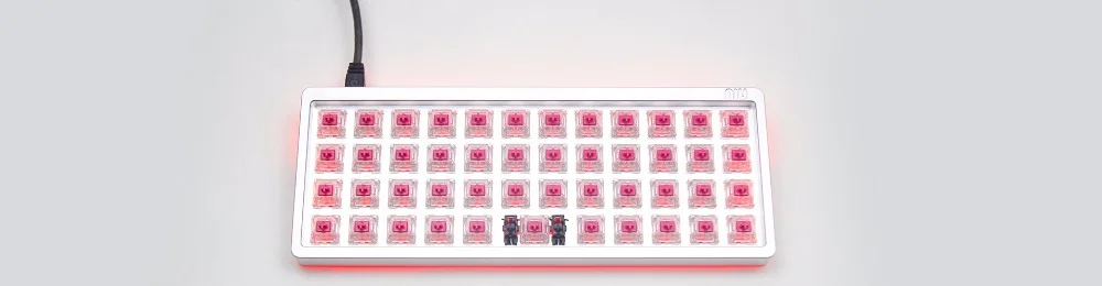 KBDfans NIU MINI 40% макет пользовательская механическая клавиатура PCB RGB подземная QMK программа