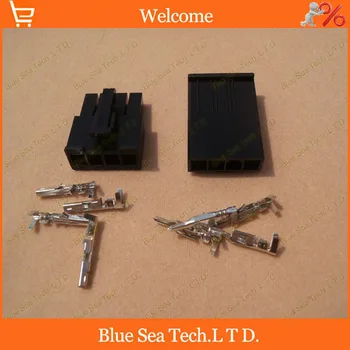 

Black 4 Pin/way 4.2mm 5557 wiring terminal Electrical connector kit (Housing+Terminal) for car/boat ect.