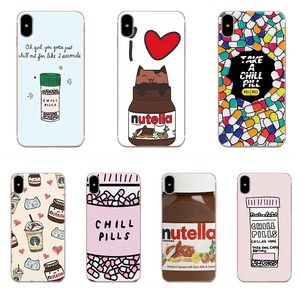 Чехол для телефона из ТПУ Apple iPhone 4 4S 5 5C 5S SE 6 6S 7 8 Plus X XS Max XR таблетки озноб шоколада