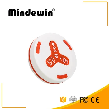 

Mindewin 433MHz Wireless Service Button Call Bell System for Reataurants and Hospitals Table Bells Waiter Calling System Botones