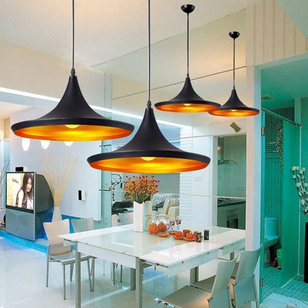 Us 19 74 30 Off Nordic Pendant Light Loft Lamp Hanging Luminaire Restaurant Kitchen Gold Inner Finish Home Lighting In Us 19 74 30 Off Nordic Pendant Light Loft Lamp Hanging Luminaire Restaurant Kitchen Gold Inner Finish Home Lighting In