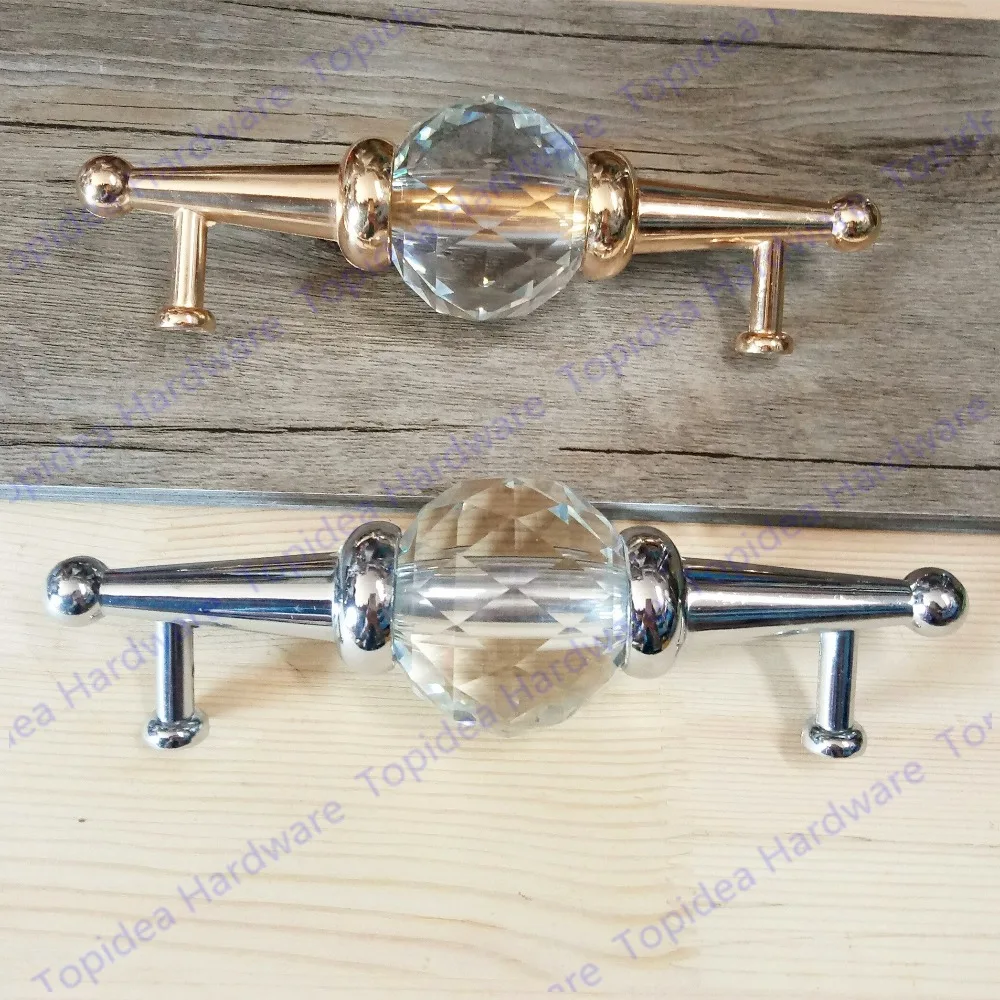 Clear Crystal Glass cabinet knob door knob, Crystal knob