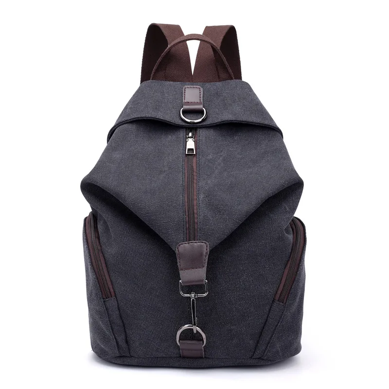 EXCELSIOR винтажные женские сумки модные рюкзаки высокое качество холщовые школьные сумки анти вор женский рюкзак Повседневная дорожная сумка - Цвет: Black