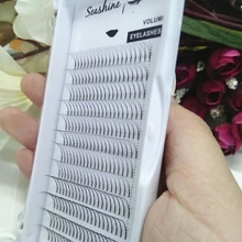 10 лотков/партия 3D Mix Lenght Premade фен для придания объема ресниц Россия ресницы отдельные ресницы наращение можно настроить