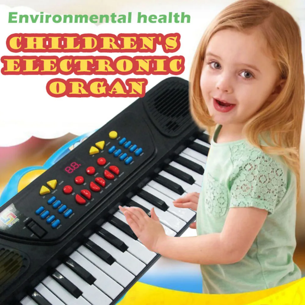 Kids Piano Music Toys 37 Keys Electone Mini Electronic Keyboard Musical