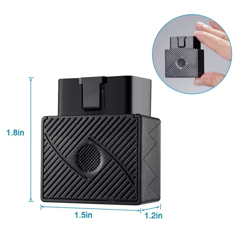 Mini Plug Play OBD GPS GSM Tracker OBDII Vehicle Tracking Trailer OBD2 device 16 PINOS interface china gps tracker with Software