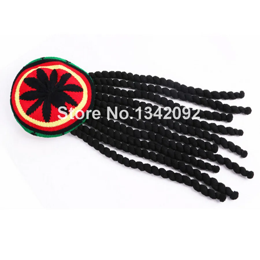1 шт. для взрослых мужские ямайский rasta hat дреды парик Боб Марли Карибский
