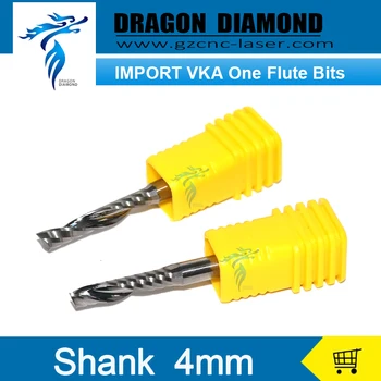 

10pcs 4mm VKA Series high quality cnc router bits one flute spiral end milling for cnc router machine tools imported material