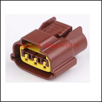 

5SET DJ7034B-2.2-21 male Connector Terminal connectors jacket auto Plug socket 3 way female Connector 6098-0142 Fuse box