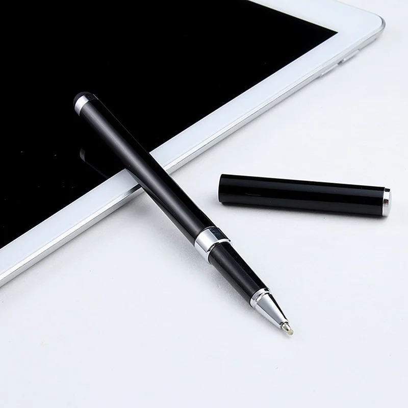 

2 In 1 Multifunction Fine Point Round Thin Tip Touch Screen Pen Capacitive Stylus Pen for Smart Phone Tablet for IPad for IPhone
