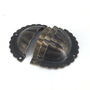 

30PCS Cabinet Door Handle Drawer Pull Cup Shell Type Iron Knobs for Jewelry Box Kitchen Furniture Closet Cupboard door