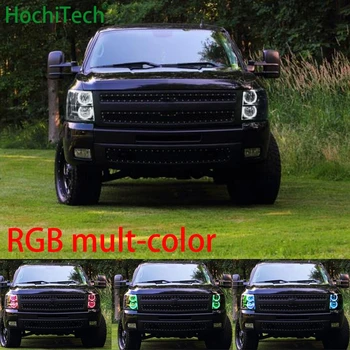 

HochiTech Ultra bright 5050 SMD Multi-Color RGB LED Angel Eyes Kit remote control for 2007-14 Chevrolet Silverado 1500 2500 3500