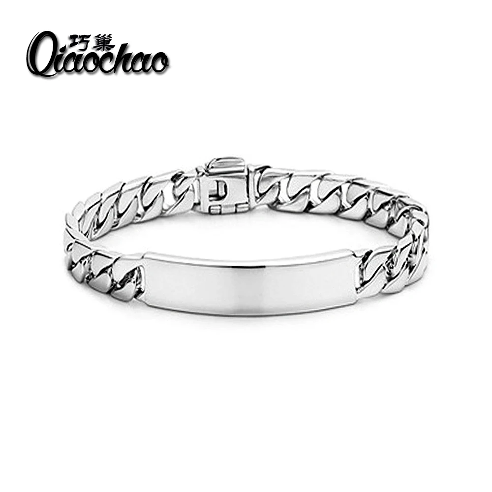 Мужской Серебряный Браслет С Гравировкой Купить