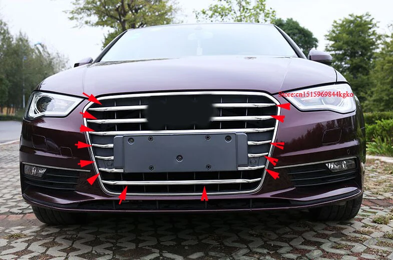 Горячая для Audi A3 Sedan Автомобильная Передняя Воздушная решетка облицовки