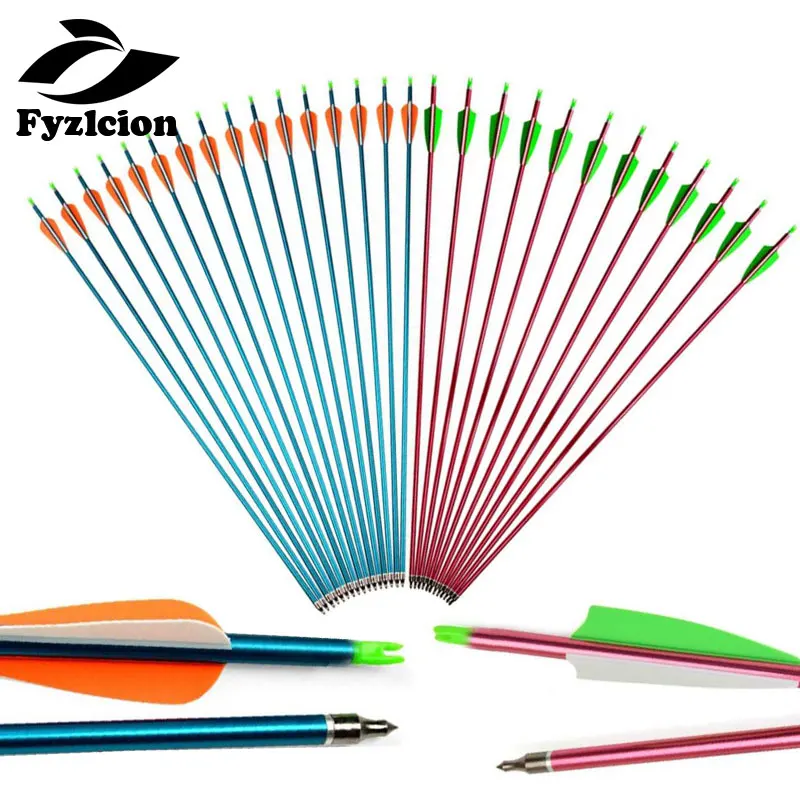 

Hunting Archery Bolts 12PCS Aluminum shaft 30 Inches Replace Arrows Head for Compound Bow Crossbow Arrow
