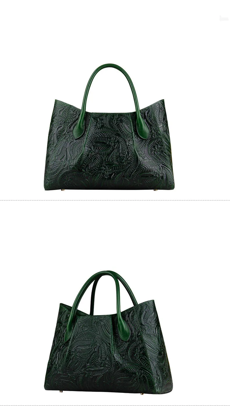 LUOFEIHUA new high-end embossed leather handbag handbag Fashion leather handbag shoulder messenger bag Designer bag