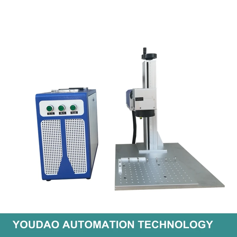 

laser marker raycus laser marking machine nameplate stainless steel metal cnc rotary axis optional