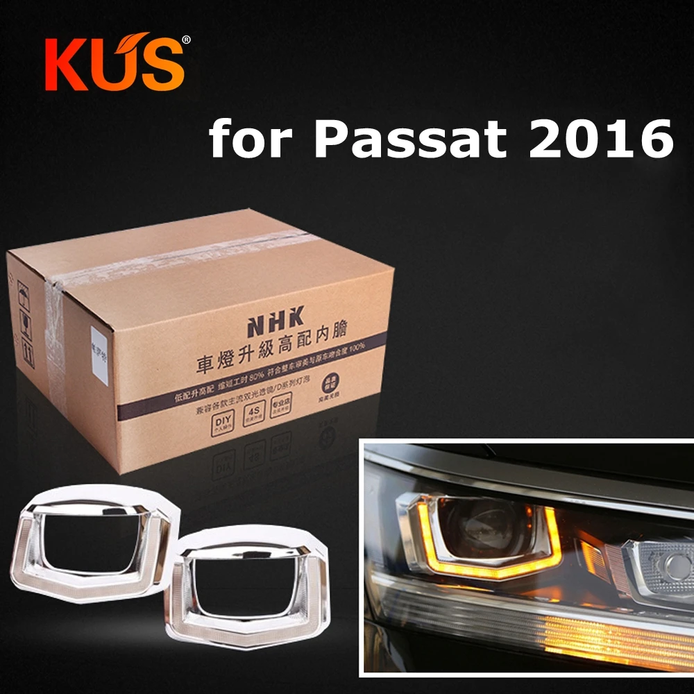 

car headlight headlamp high liner lamp upgrade for Passat 2016 without Damage HID Projector Lens q5 hella5 Car assembly