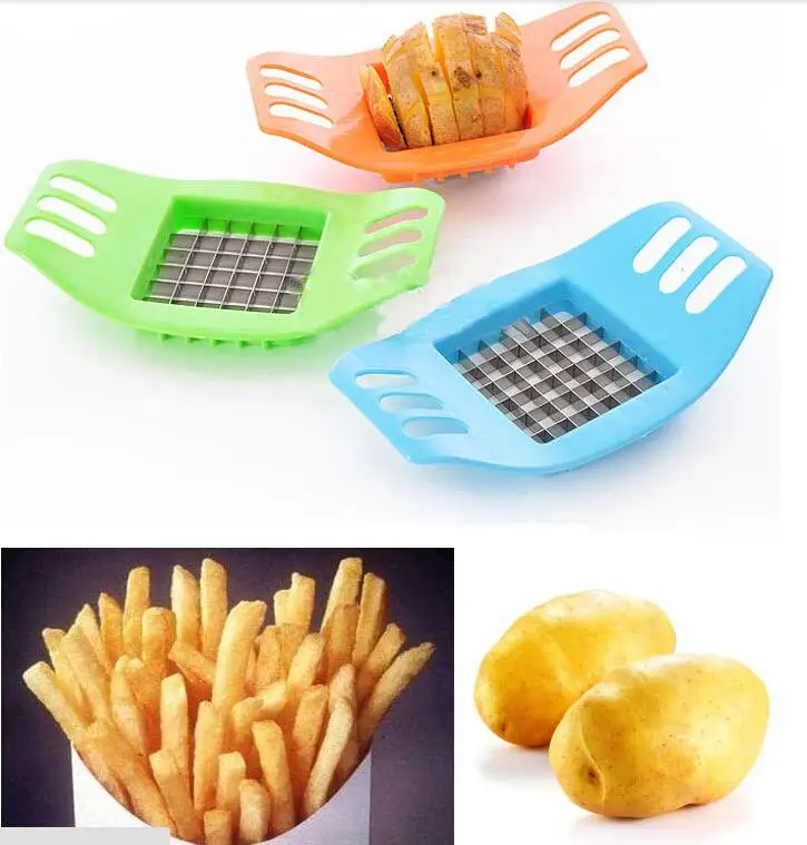10pcs/ Lot Potatoes Cutter Cut Into Strips French Fries Kitchen Gadgets
