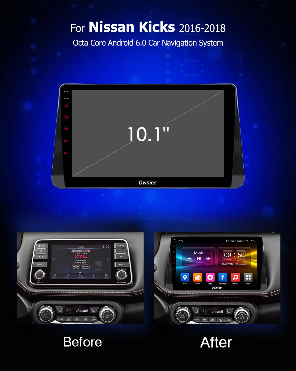 10 1 дюймов Ownice C500 + G10 Android 8 dvd плеер автомобиля для NISSAN пинает 2016 2017 2018 мультимедиа