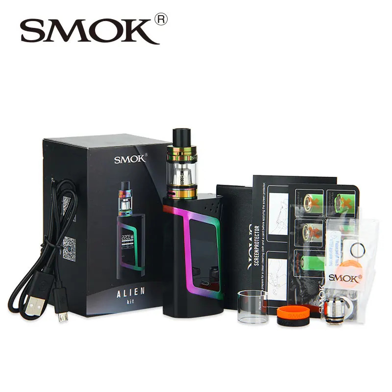

Smok Alien 220w with Smok TFV8 Baby Tank 3ml Alien Mod Electronic Cigarette Vape Alen Box Mod VS Smok gpriv kit 220W SK02