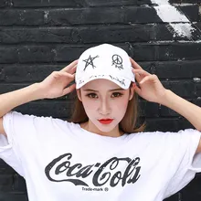 Граффити Солнцезащитная шляпа личности бейсбольная Кепка модный козырек Спорт на открытом воздухе Беговая Кепка