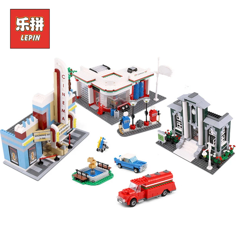 

Lepin City Series 02022 the 50th Anniversary Town Plan Model Building Blocks Bricks 10184 Educational Toys for children Gifts
